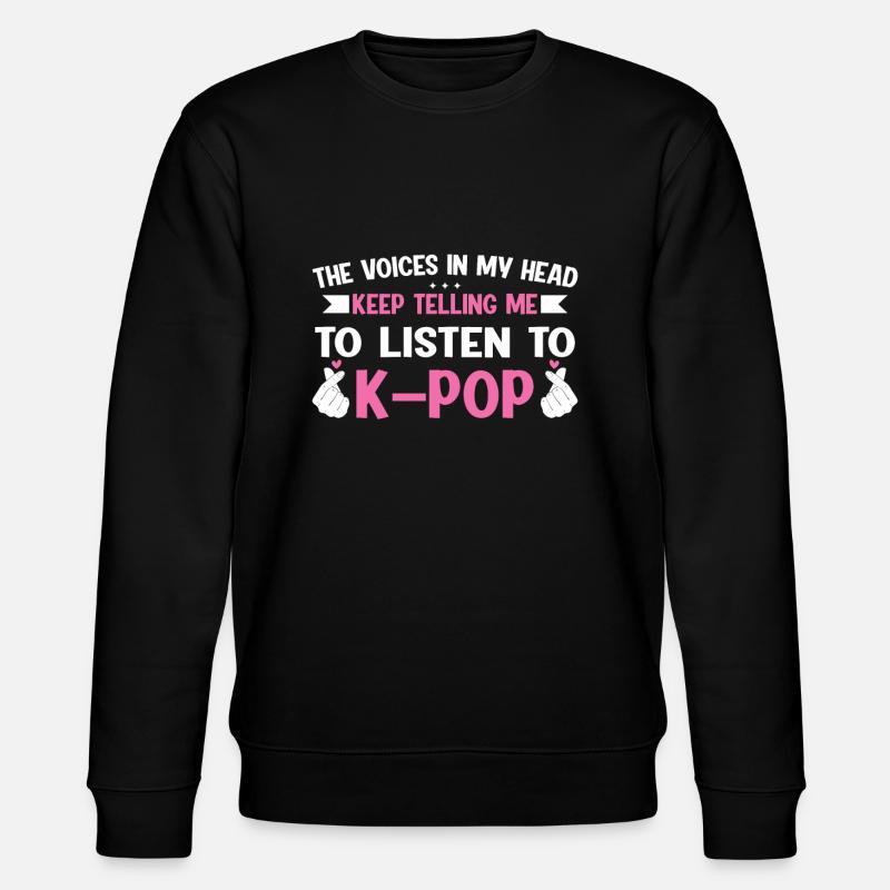 K-Pop K-Pop Geschenk - Stanley/Stella Unisex Bio-Sweatshirt CHANGER  - Schwarz