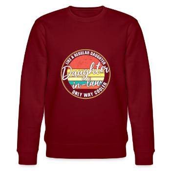 Belle-fille Belle-fille Cadeau - Sweat bio CHANGER Stanley/Stella Unisexe - bordeaux - Devant - Nik (191cm) & Marisol (170cm)