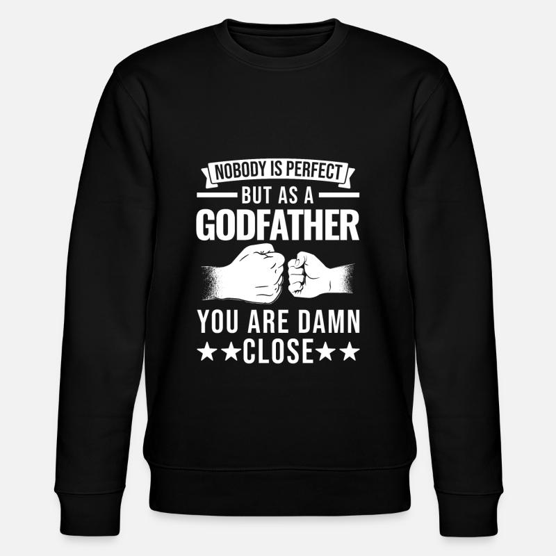 Cadeau parrain parrain - Sweat bio CHANGER Stanley/Stella Unisexe - noir
