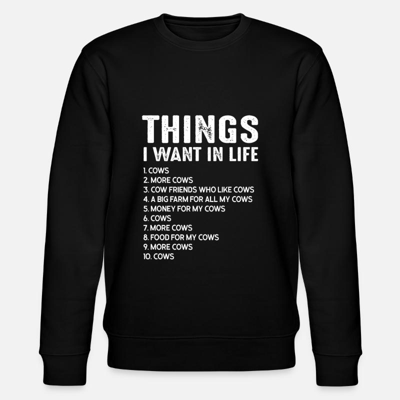 Vaches Cadeau - Sweat bio CHANGER Stanley/Stella Unisexe - noir