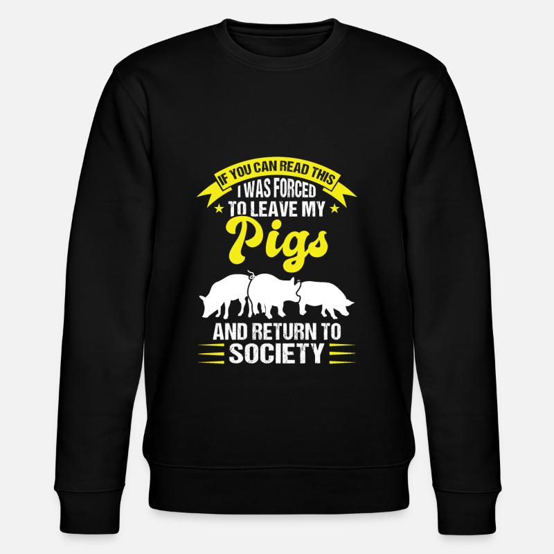 Cadeau Pig Pig Farm - Sweat bio CHANGER Stanley/Stella Unisexe - noir