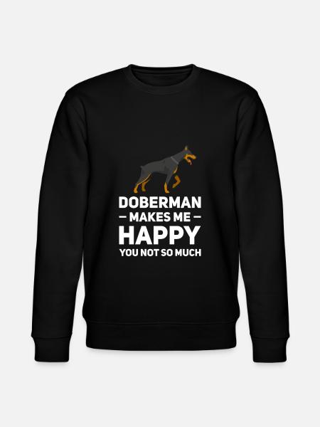 Dobermann Dobermann Geschenk - Stanley/Stella Unisex Bio-Sweatshirt CHANGER  - Schwarz