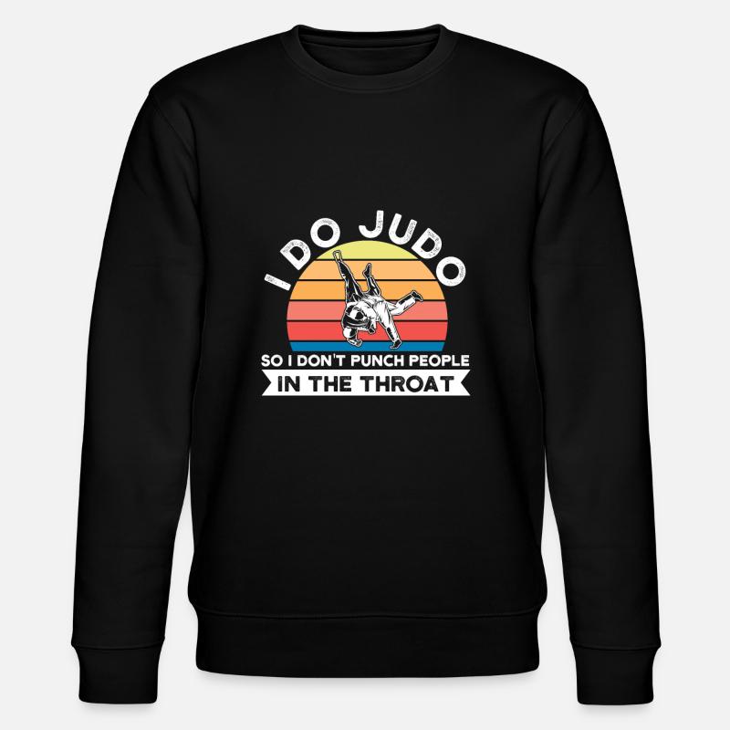 Judo Judo Geschenk - Stanley/Stella Unisex Bio-Sweatshirt CHANGER  - Schwarz