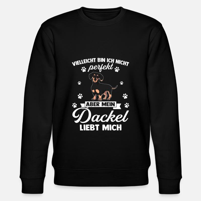 Dachshund Dachshund Gift - Stanley/Stella CHANGER Unisex Organic Sweatshirt - black