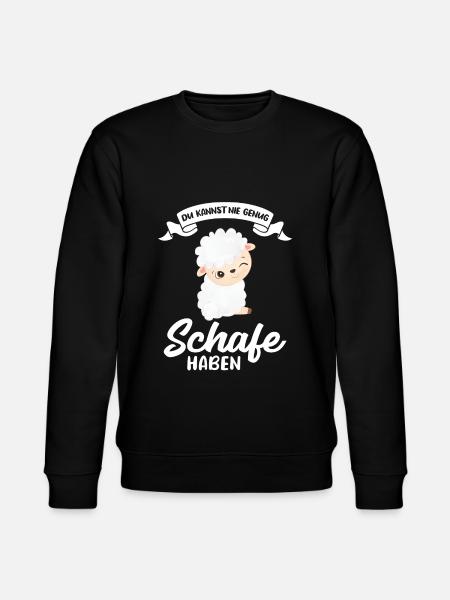 Schafe Tier Schäfer Geschenk - Stanley/Stella Unisex Bio-Sweatshirt CHANGER  - Schwarz