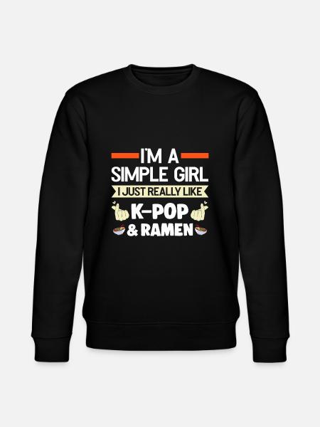 K-Pop-K-Pop Merch K-Pop Goods Gift - Stanley/Stella CHANGER Unisex Organic Sweatshirt - black