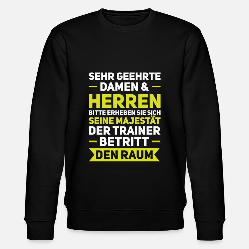 Trainer Fußball Co-Trainer Geschenk - Stanley/Stella Unisex Bio-Sweatshirt CHANGER  - Schwarz