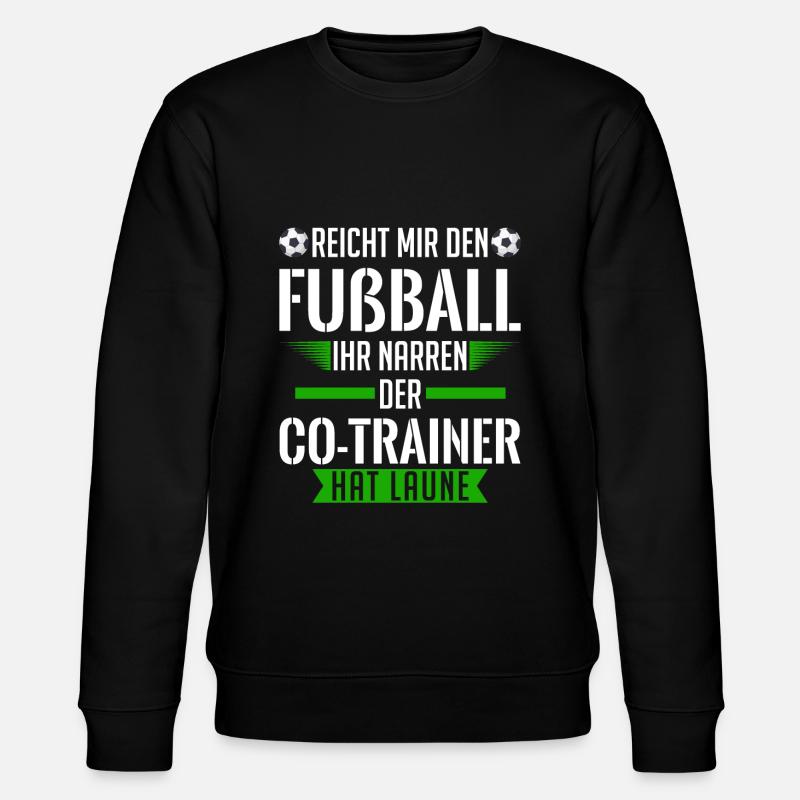 Co-Trainer Trainer Fußball-Trainer Geschenk - Stanley/Stella Unisex Bio-Sweatshirt CHANGER  - Schwarz