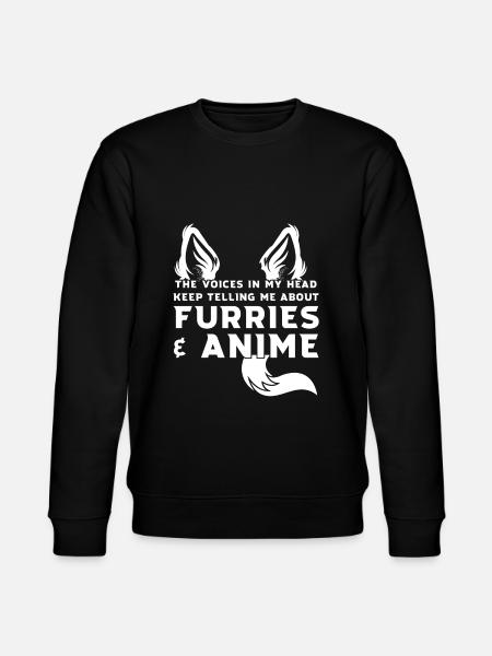 furry & anime furry anime gift - Stanley/Stella CHANGER Unisex Organic Sweatshirt - black