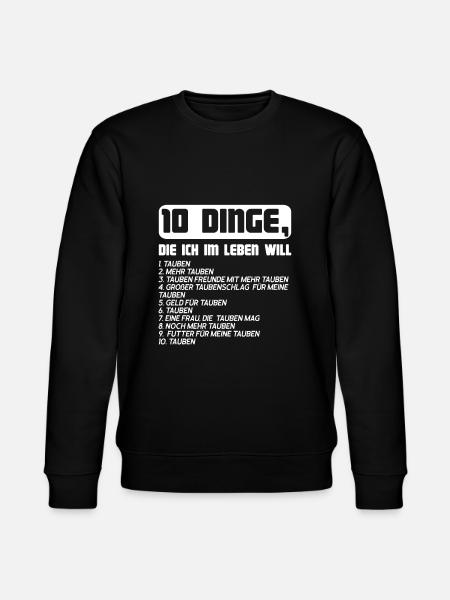 Tauben Taubenzucht Taube Geschenk - Stanley/Stella Unisex Bio-Sweatshirt CHANGER - Schwarz
