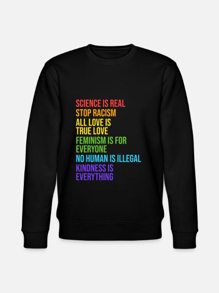 LGBT Support LGBTQ Geschenk - Stanley/Stella CHANGER Unisex Organic Sweatshirt - black