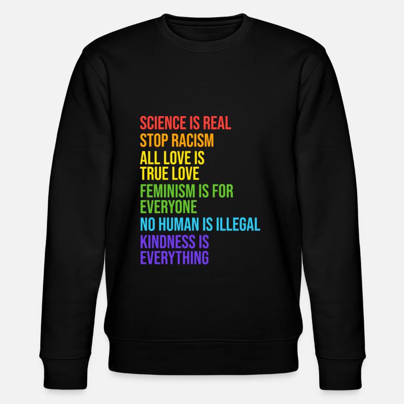 LGBT Support LGBTQ Geschenk - Stanley/Stella CHANGER Unisex Organic Sweatshirt - black