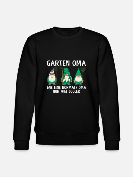 Garten Oma Zwerge Großmutter Geschenk - Stanley/Stella Unisex Bio-Sweatshirt CHANGER  - Schwarz
