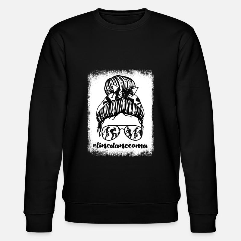 Linedance Oma Großmutter Geschenk - Stanley/Stella Unisex Bio-Sweatshirt CHANGER - Schwarz