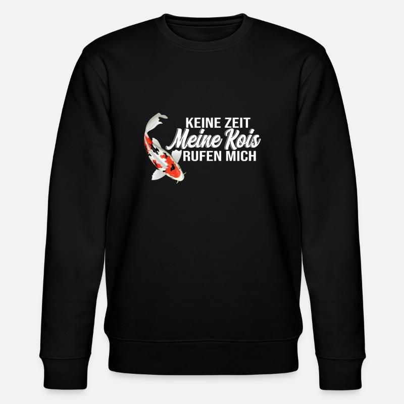 Kois Fisch Koi Flüsterer Geschenk - Stanley/Stella Unisex Bio-Sweatshirt CHANGER  - Schwarz