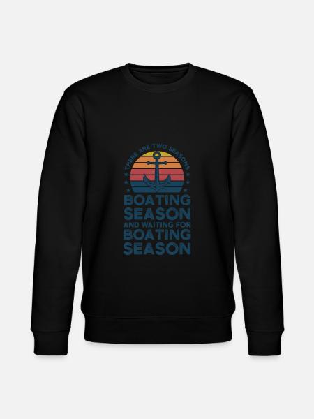 Captain Captains Boating Gift - Stanley/Stella CHANGER Unisex Organic Sweatshirt - black