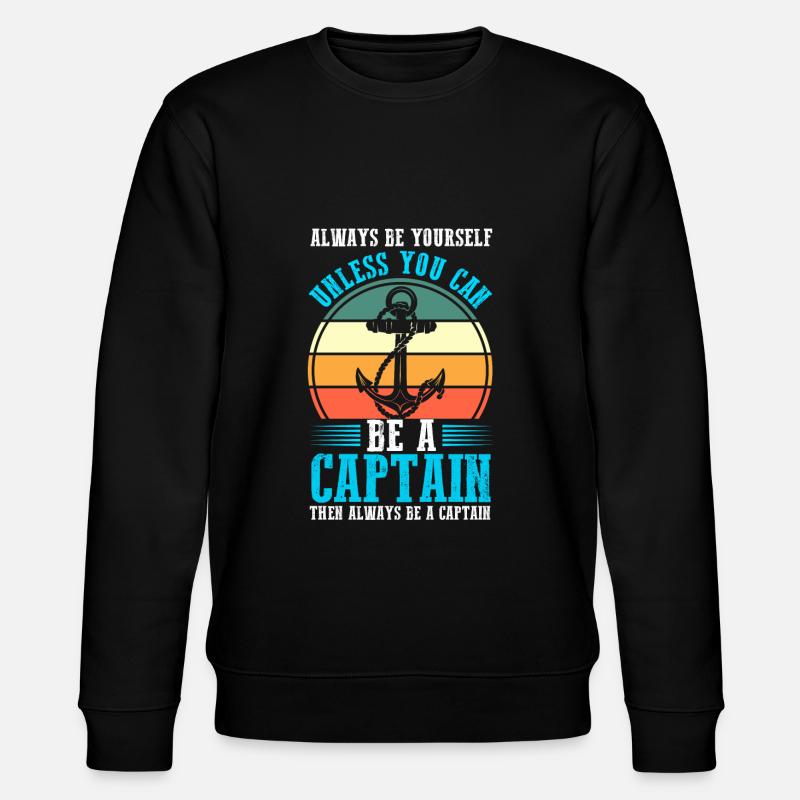 Captain Boat Captains Cadeau - Sweat bio CHANGER Stanley/Stella Unisexe - noir