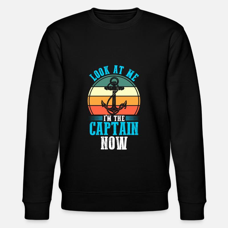 Captain Boat Captains Cadeau - Sweat bio CHANGER Stanley/Stella Unisexe - noir