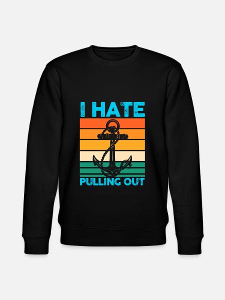 Captain Boat Captains Gift - Stanley/Stella CHANGER Unisex Organic Sweatshirt - black