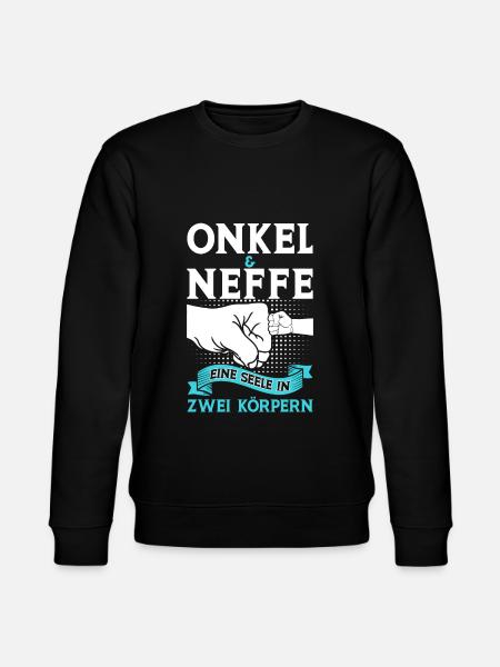 Onkel Neffe Onkels Geschenk - Stanley/Stella Unisex Bio-Sweatshirt CHANGER - Schwarz