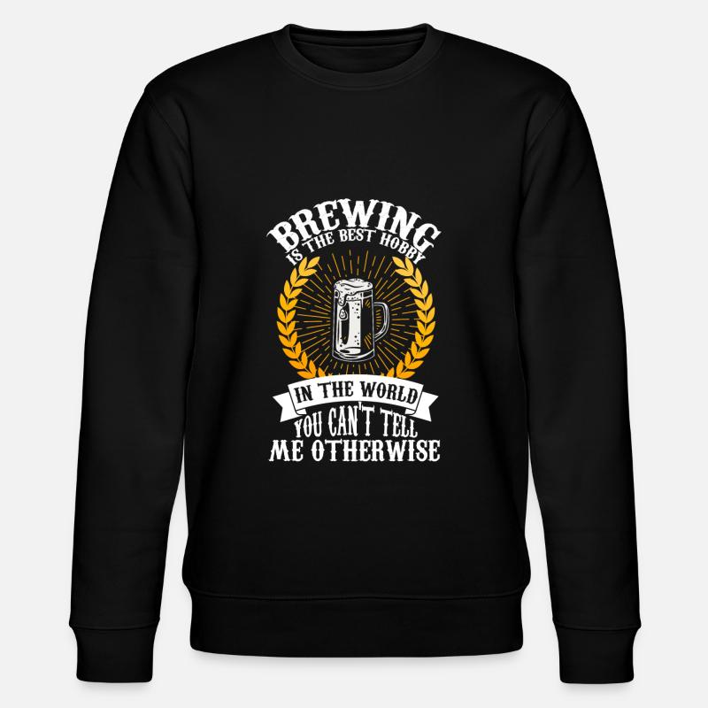 Brauerei Bier Geschenk - Stanley/Stella Unisex Bio-Sweatshirt CHANGER  - Schwarz