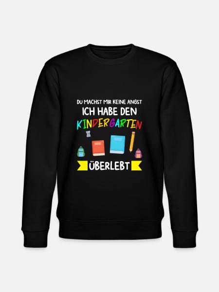 Kindergarten Abschluss Kindergartenkind Geschenk - Stanley/Stella Unisex Bio-Sweatshirt CHANGER - Schwarz