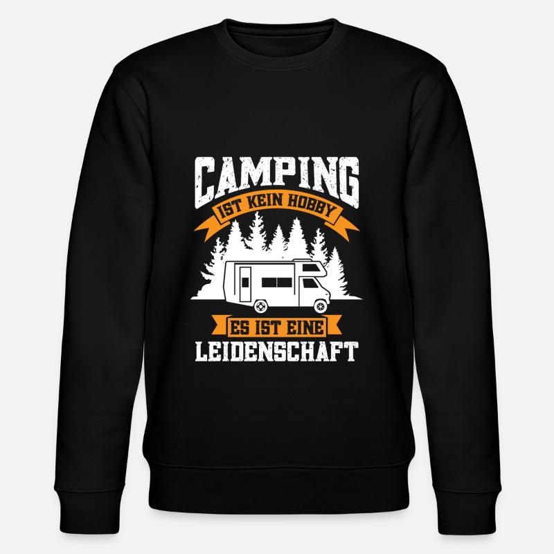 Campen camper Wanderung Geschenk - Stanley/Stella Unisex Bio-Sweatshirt CHANGER - Schwarz