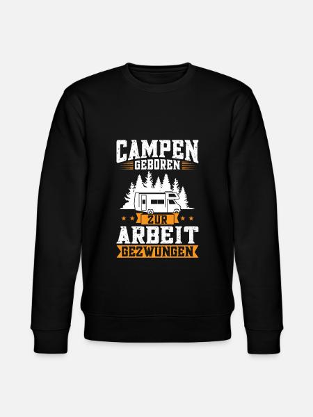 Campen camper Wanderung Geschenk - Stanley/Stella Unisex Bio-Sweatshirt CHANGER  - Schwarz