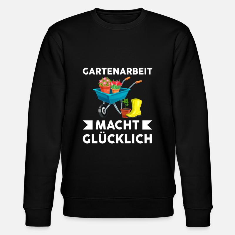 Gartenarbeit Garten Gartenbau Geschenk - Stanley/Stella Unisex Bio-Sweatshirt CHANGER  - Schwarz