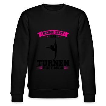 Turnen Mädchen Gymnastik Geschenk - Stanley/Stella Unisex Bio-Sweatshirt CHANGER  - Schwarz - Vorne - Nik (191cm) & Marisol (170cm)