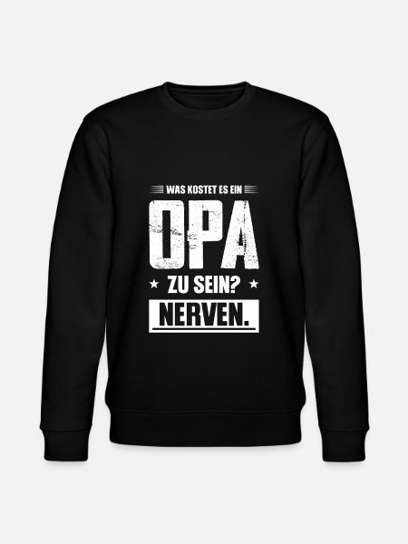 Opas Opa Opas Geschenk - Stanley/Stella Unisex Bio-Sweatshirt CHANGER - Schwarz