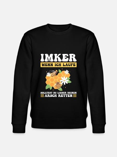 Imker Bienen Bienenzüchter Geschenk - Stanley/Stella Unisex Bio-Sweatshirt CHANGER  - Schwarz