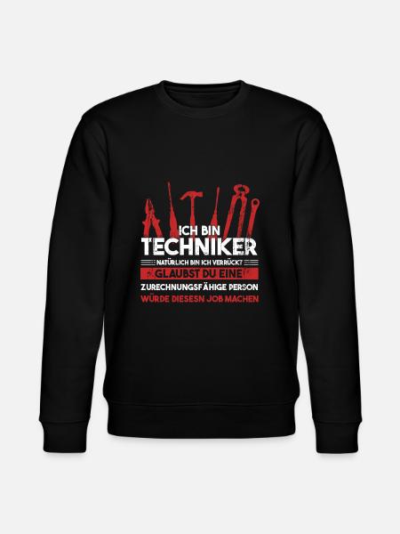 Techniker Beruf Technik Geschenk - Stanley/Stella Unisex Bio-Sweatshirt CHANGER - Schwarz