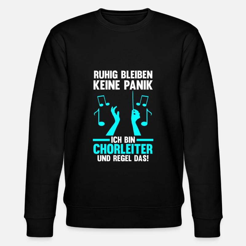 Chorleiter Beruf Dirigent Geschenk - Stanley/Stella Unisex Bio-Sweatshirt CHANGER  - Schwarz