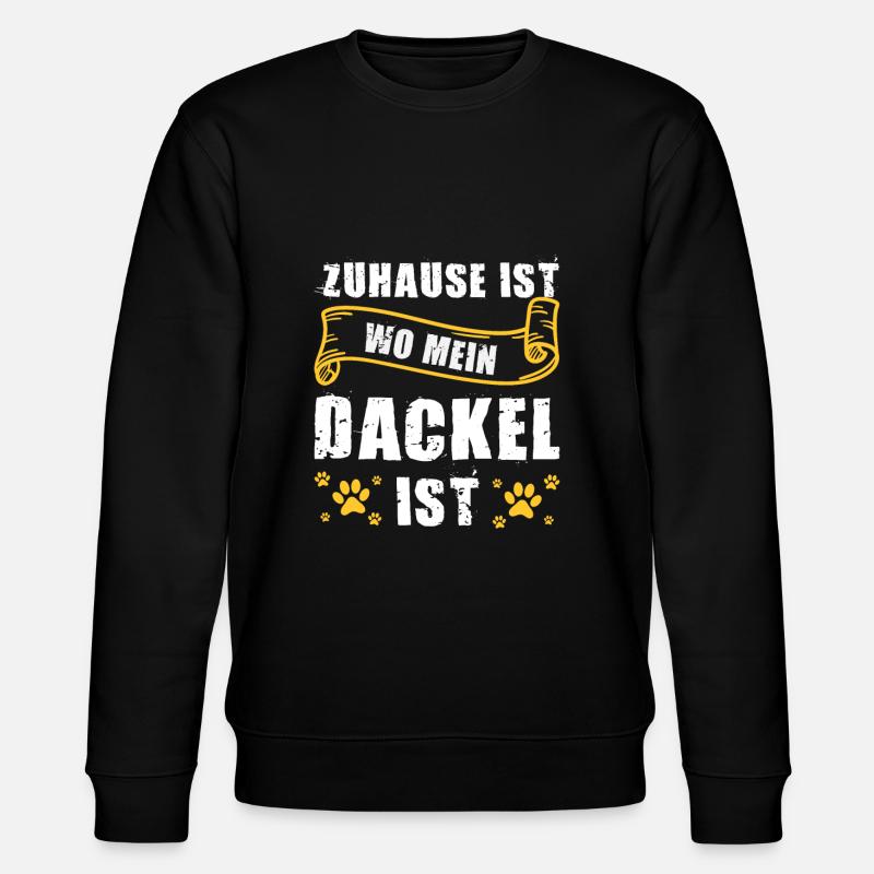 Dackel Hund Dackel Hund Geschenk - Stanley/Stella Unisex Bio-Sweatshirt CHANGER  - Schwarz