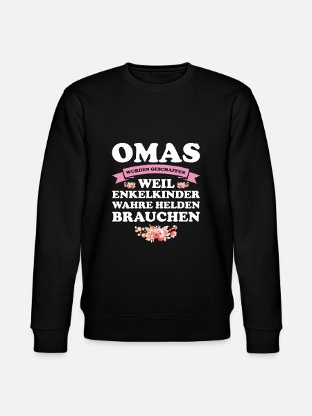 Oma Großmutter Omas Geschenk - Stanley/Stella Unisex Bio-Sweatshirt CHANGER  - Schwarz