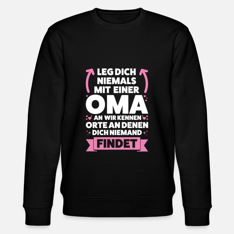 Oma Großmutter Großmütter Geschenk - Stanley/Stella Unisex Bio-Sweatshirt CHANGER - Schwarz