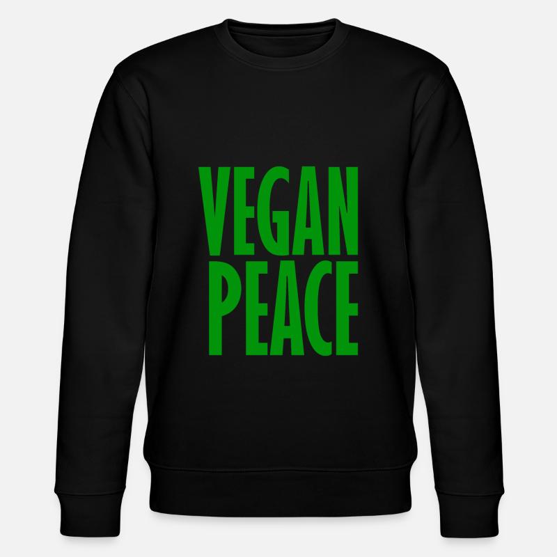 Vegan Peace - Dicton végétalien - Sweat bio CHANGER Stanley/Stella Unisexe - noir