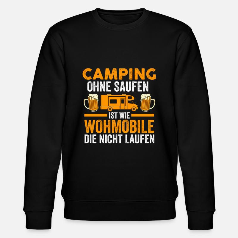 Camper Camping Wohnmobil Geschenk - Stanley/Stella Unisex Bio-Sweatshirt CHANGER  - Schwarz