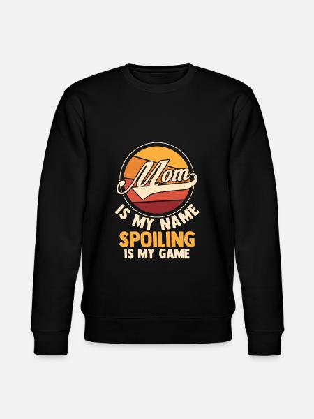 Mama Retro Mutter Geschenk - Stanley/Stella Unisex Bio-Sweatshirt CHANGER - Schwarz