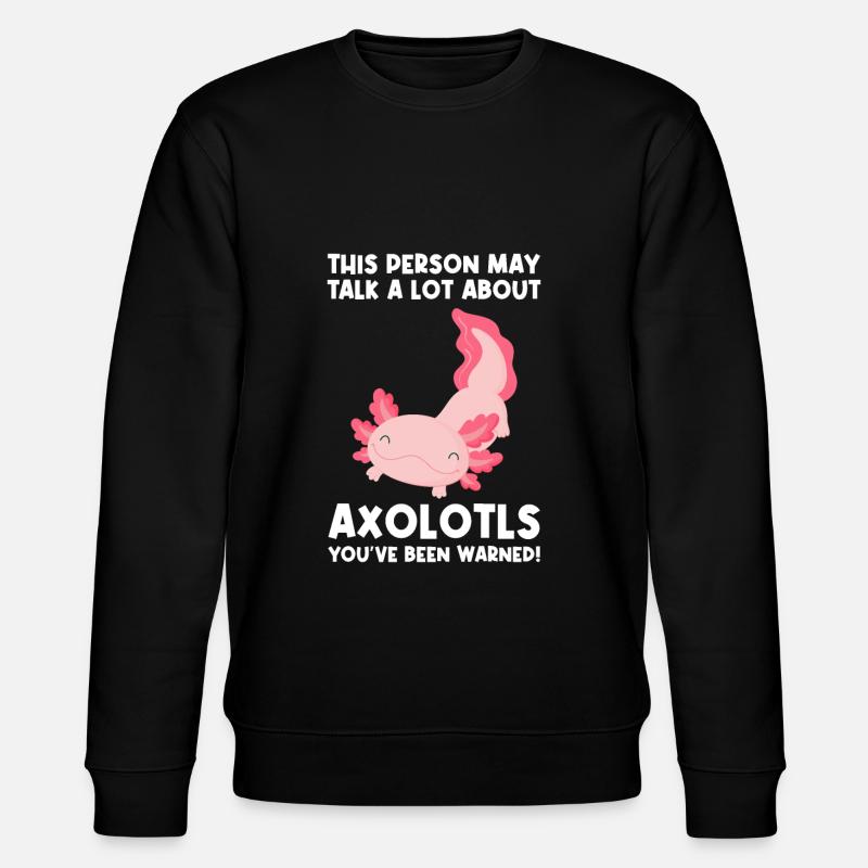 Axolotl Axolotl Tiergeschenk - Stanley/Stella Unisex Bio-Sweatshirt CHANGER - Schwarz