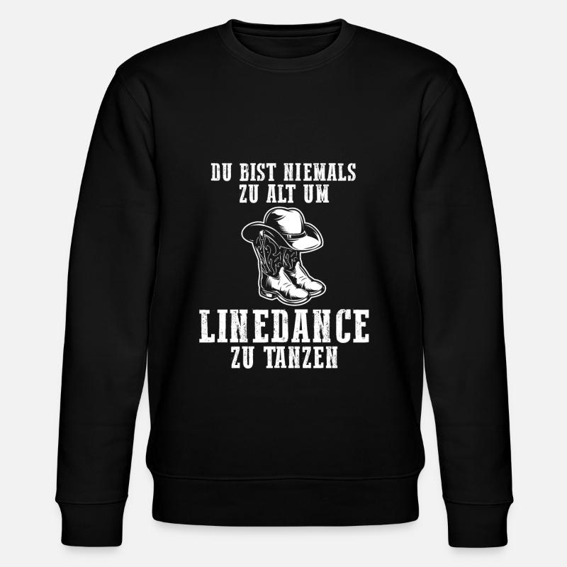 Linedance Western Linedance Tänzer Geschenk - Stanley/Stella Unisex Bio-Sweatshirt CHANGER  - Schwarz