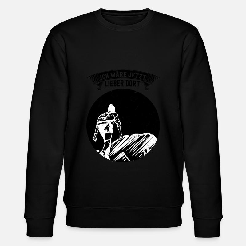 Wandern Berge Bergsteiger Geschenk - Stanley/Stella Unisex Bio-Sweatshirt CHANGER  - Schwarz