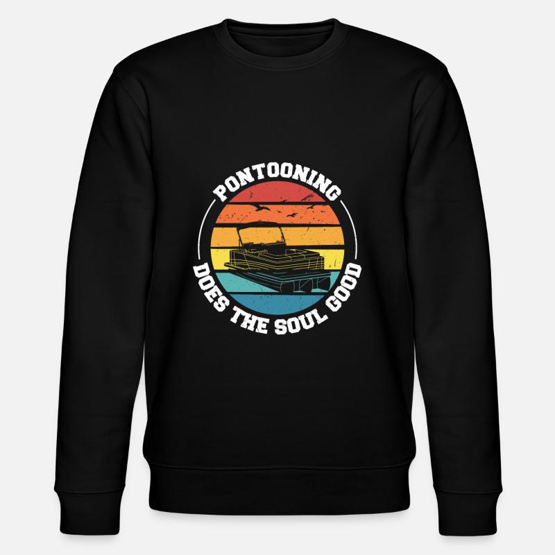 Ponton Pontonierboot Geschenk - Stanley/Stella Unisex Bio-Sweatshirt CHANGER - Schwarz
