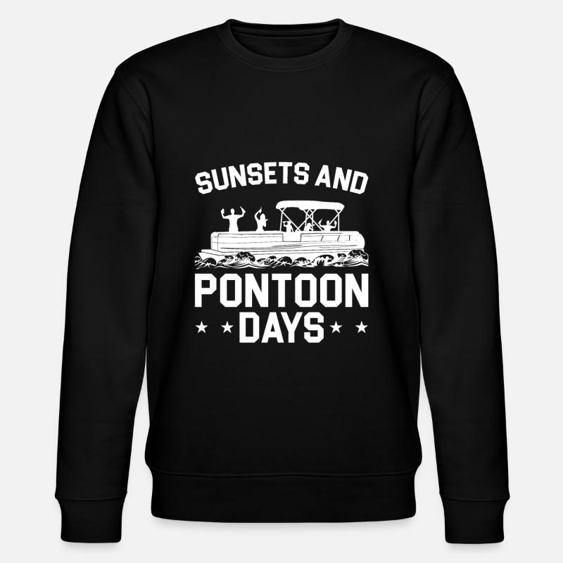Ponton Pontonierboot Geschenk - Stanley/Stella Unisex Bio-Sweatshirt CHANGER  - Schwarz