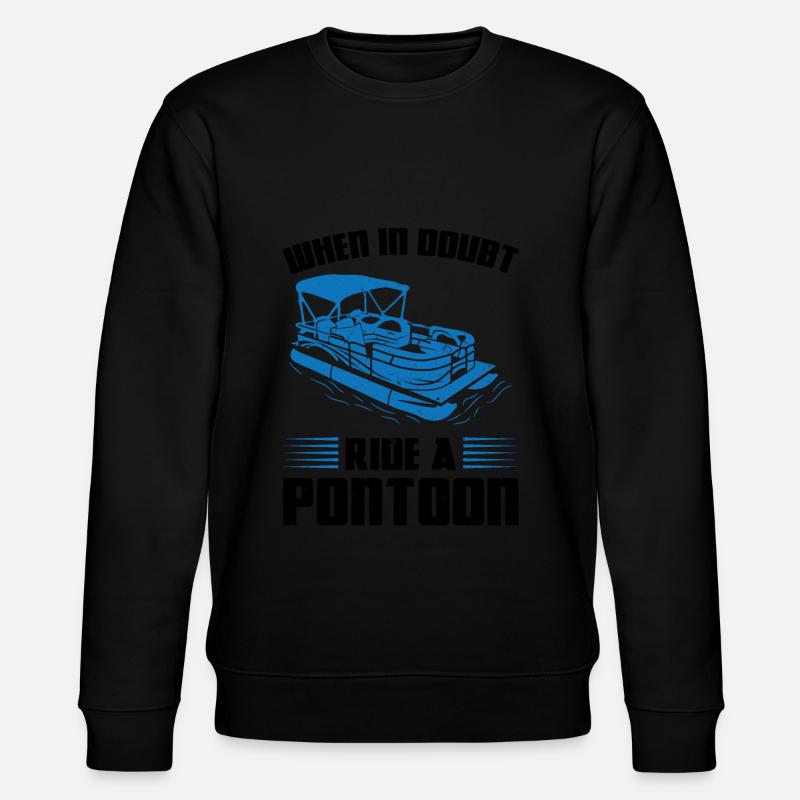 Ponton Pontonierboot Geschenk - Stanley/Stella Unisex Bio-Sweatshirt CHANGER  - Schwarz