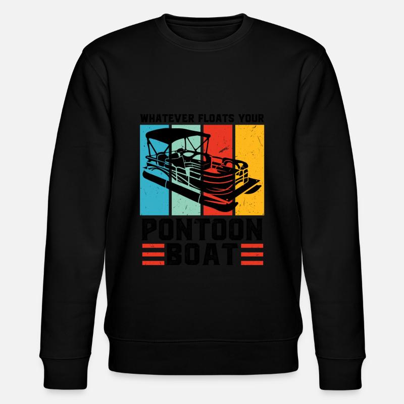 Ponton Pontonierboot Geschenk - Stanley/Stella Unisex Bio-Sweatshirt CHANGER  - Schwarz