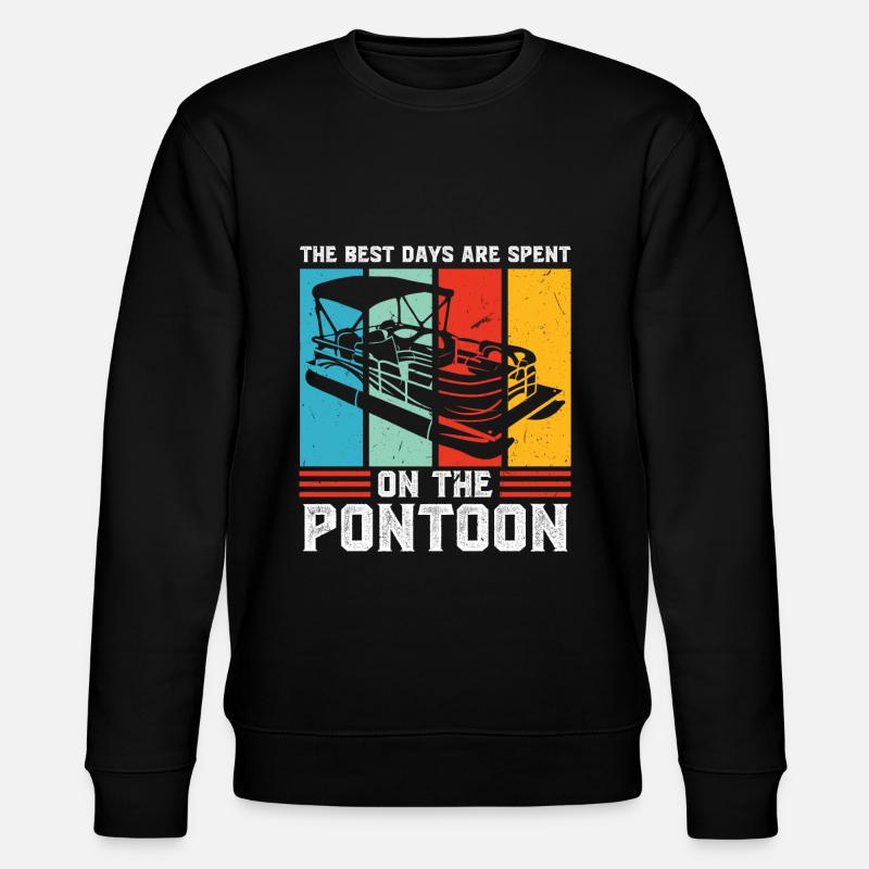 Ponton Pontonierboot Geschenk - Stanley/Stella Unisex Bio-Sweatshirt CHANGER - Schwarz