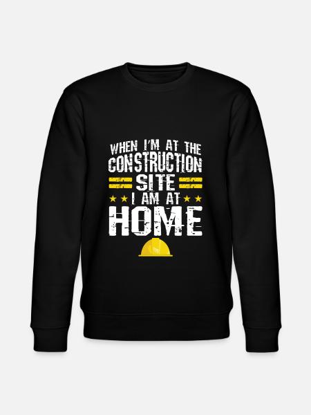 Baustelle Bauherr Geschenk - Stanley/Stella Unisex Bio-Sweatshirt CHANGER  - Schwarz