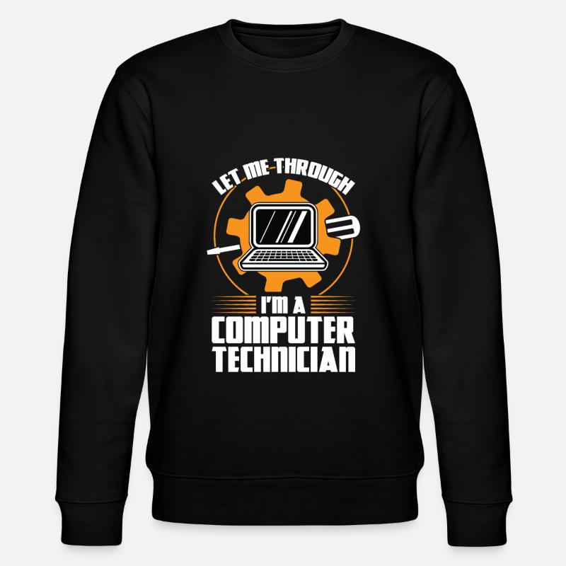 Technischer Support Computertechniker Technischer - Stanley/Stella Unisex Bio-Sweatshirt CHANGER - Schwarz
